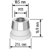 Керамический держатель сопла D21,4 (M11) для Raytools  арт.120515092A - st-e.info - Набережные Челны