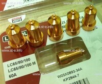 Сопло контактное для плазмотрона LC65/80/100 60A арт. W03X0893-34A - st-e.info - Набережные Челны