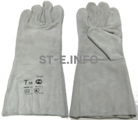 Перчатки-краги для сварщика пятипалые серые - st-e.info - Набережные Челны