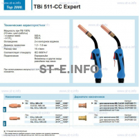 Горелка для полуавтоматической сваркиTBi 511-CC Expert, длина 3 m. - st-e.info - Набережные Челны