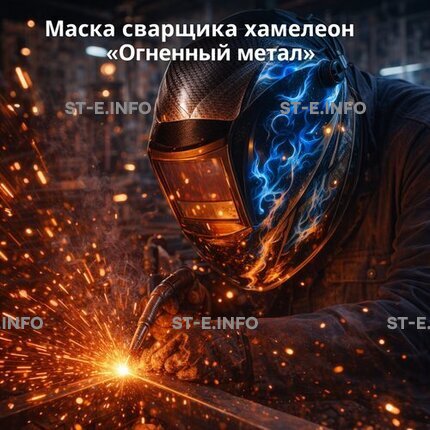Маска сварщика хамелеон «Огненный метал» (YXE-718G PRO) - st-e.info - Набережные Челны